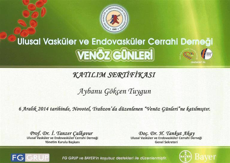 Venöz Günleri Konuşmacı Katılımcı 2014 Aralık